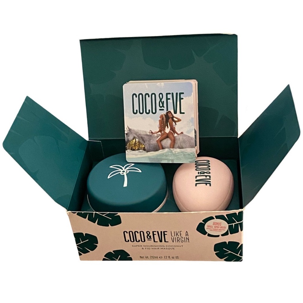 Coco & Eve Like a Virgin Hair Treatment & Mask Set - Green and Pink
